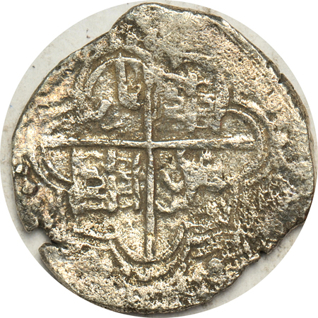 Spain - Atocha Treasure, 8-reals, Potosi mint, 22.1 grams.