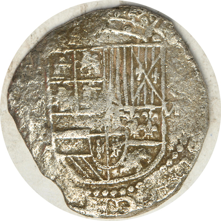 Spain - Atocha Treasure, 8-reals, Potosi mint, 23.6 grams.