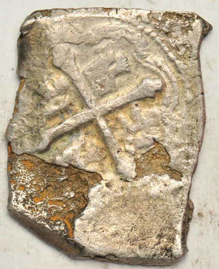 Spain - San Jose Galleon Treasure, 8-reals cob, 24.9 grams.