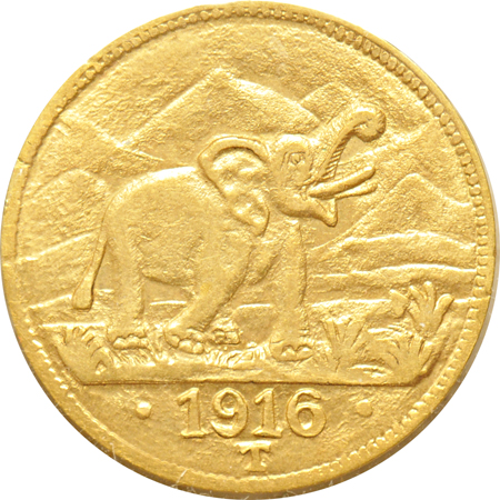 Germany- East Africa - 1916-T 15-Rupien, AU.