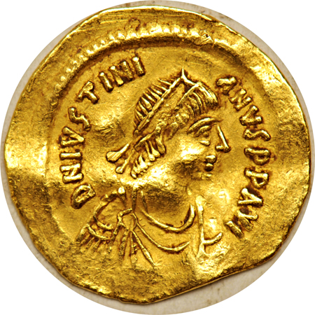 Byzantine Empire - Seven gold coins.