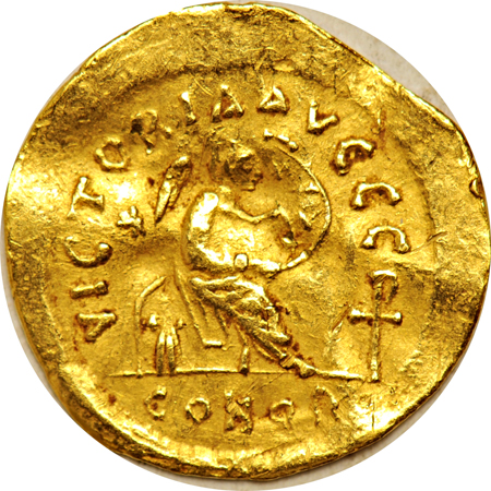 Byzantine Empire - Seven gold coins.
