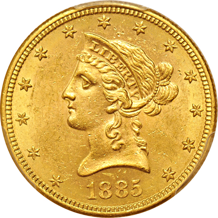 1885-S PCGS MS-62.