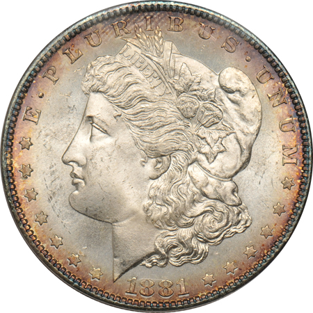 1881-S PCGS MS-65, 1882-O NGC MS-64, and an 1883-O PCGS MS-64.