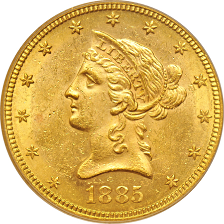 1885-S PCGS MS-62.