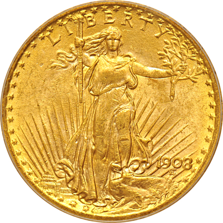 Two 1908 No Motto. PCGS MS-62.