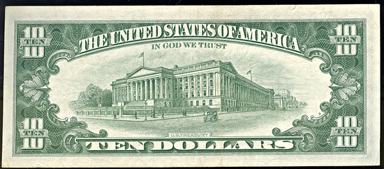 1963-A $10 Federal Reserve Note, Richmond, with MISMATCHED serial numbers error. VF.