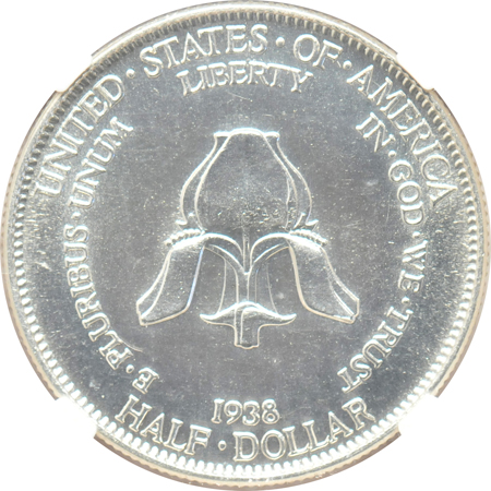 1938 New Rochelle. NGC MS-64 PL.