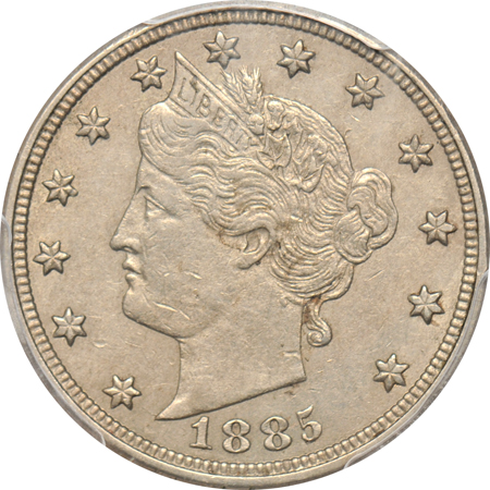 1885 PCGS AU-53.