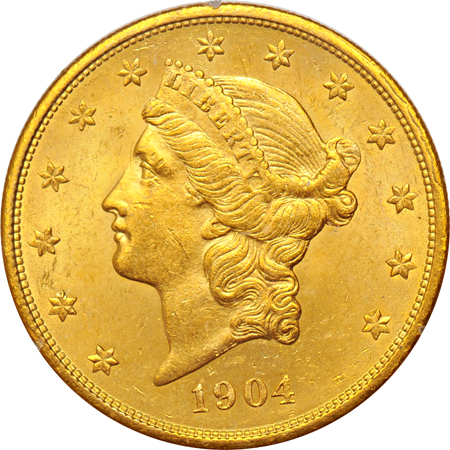 1904 PCGS MS-60 (rattler).