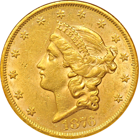 1876-S ANACS MS-60.