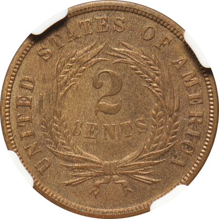 1870 NGC PF-64 RB.