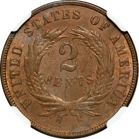 1872 NGC MS-63 BN.