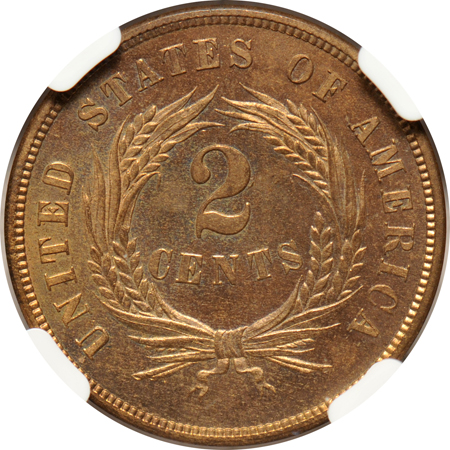 1867 NGC PF-64 RB.