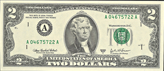 Sixteen small size $2 error notes, PMG or PCGS.