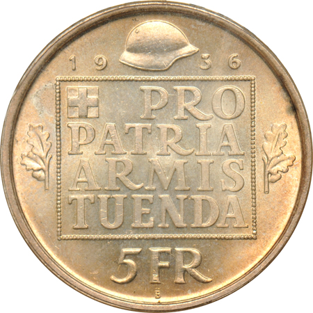 Switzerland - Three certified 5-Franc Commemoratives.