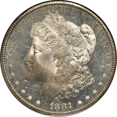 1881-S NGC MS-65 DPL.