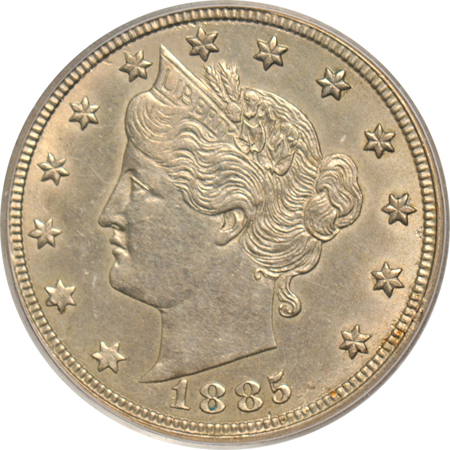 1885 PCGS AU-55.