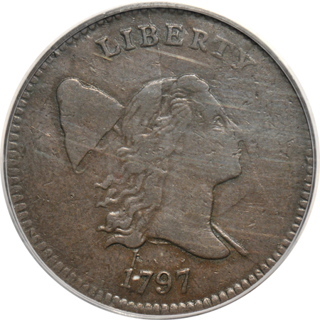 1797 1 above 1 (C-1, R.2). PCGS VF-30.