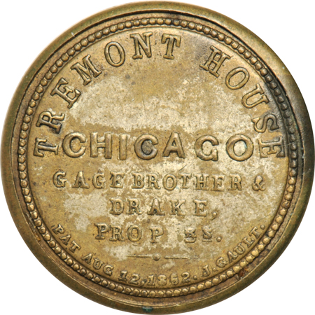 Encased Postage - Gage Brothers, Chicago 10-cent (EP-114), About New.