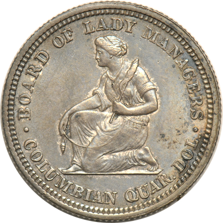 1893 Isabella Quarter. MS-60.