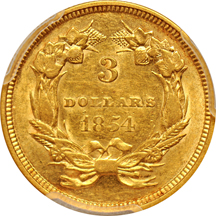 1854 PCGS AU-55.