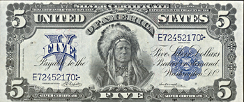 1899 $5.00.  VF.