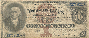 1880 $10.00.  F.