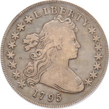 1795 Centered (B-15, BB-52, R.2). PCGS F-12.