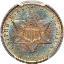 1861 PCGS MS-63.