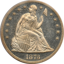 1873 PCGS PF-63CAM.