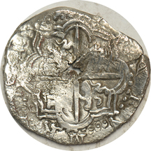 Spain - Atocha Treasure, 8-reals, Potosi mint (Q), 20.1 grams.