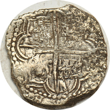 Spain - Atocha Treasure, 8-reals, Potosi mint, 23.5 grams.