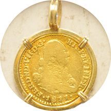 Spain - 1811 Spanish 1-escudo, Nuevo Reino mint (in bezel).