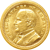 Six circulated gold commemoratives.