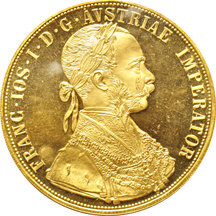 Austria - Two 1915-date gold coins.