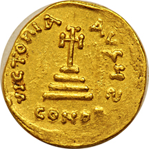 Byzantine Empire - Heraclius six gold coins.