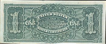 1886 $1.00 CGA XF-45.