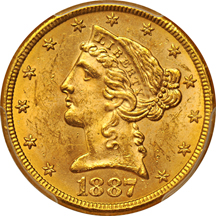 1887-S PCGS MS-63.