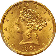 1901-S PCGS MS-62.