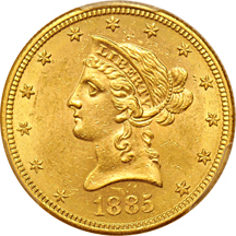 1885-S PCGS MS-62.