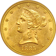 1885-S PCGS MS-62.