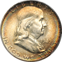 1948-D and 1949, both PCGS MS-65FBL.