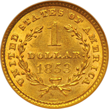 1853 NGC MS-62.