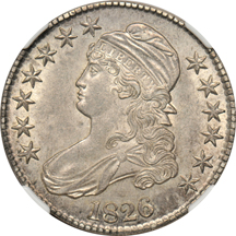 1826 (O-112) NGC AU-58 CAC.