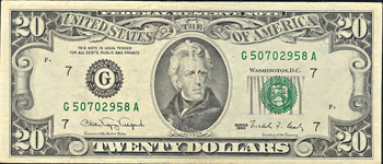 Nineteen small size $50 error notes, PMG or PCGS.