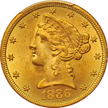 1886-S PCGS MS-64+ CAC.