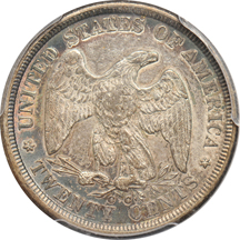 1875-CC PCGS AU-50.