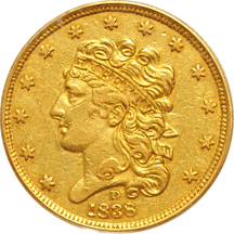 1838-D PCGS AU-50.