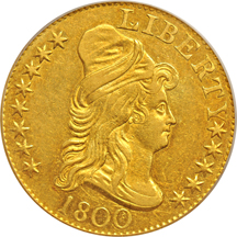 1800 Heraldic Eagle. PCGS AU-58.